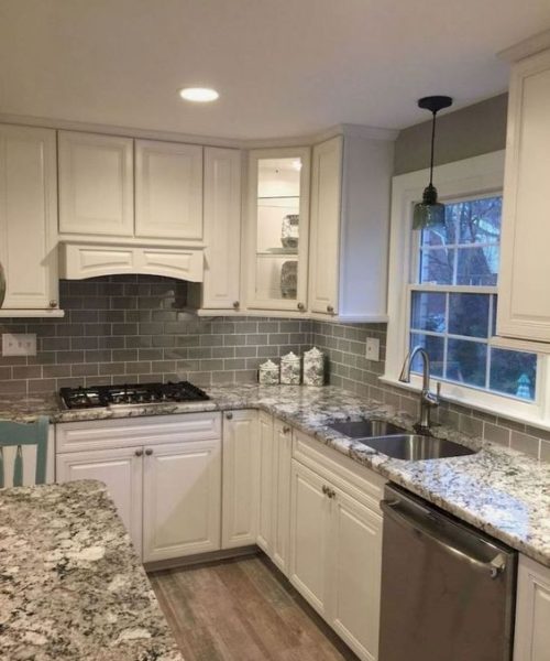 kitchen remodeling contractor custom counters tile floor installation built in appliance upgrade